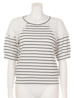 肩レースプルオーバー/カーキ