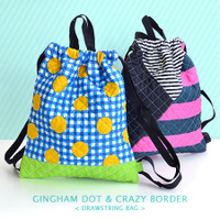 体操服袋［dot gingham＆border］