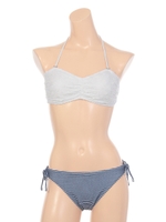 【MERCURYDUO】刺繍&カットワークバンドゥービキニ/WT