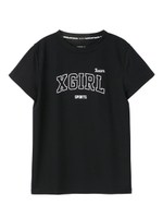 【X-girl sports】S/S MESH TEE TEAM/ブラック