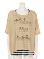 コビニャースリールセットTシャツ/ベージュ