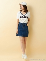 サガラ刺繍半袖/PO/オフホワイト