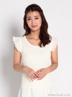 袖プリーツプルオーバー/カーキ