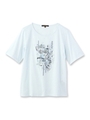 MIXデコレートTシャツ/ライトブルー(091)