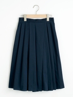 ランダムタックミディスカート/ネイビー