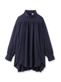 SONO スタンドカラーチュニックブラウス/ネイビー(093)