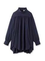SONO スタンドカラーチュニックブラウス/ネイビー(093)