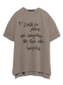 [Balcony and Bed]メッセージPT半袖ビッグTシャツ/KKI
