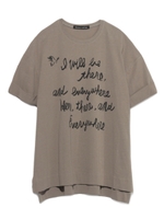 [Balcony and Bed]メッセージPT半袖ビッグTシャツ/KKI