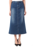 【AZUL by moussy】デニムマキシスカート/Stone Wash