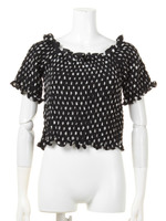 【Auntie Rosa】 シャーリングドットTOPS/MOC