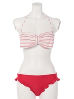 【goods】ボーダーリボンビキニ/ネイビー