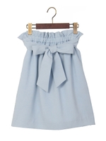 ★JOC サップ リボン付き ウエストゴム スカート/M.Brn