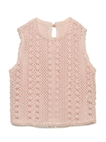 かぎ針風タンクトップス/OWHT