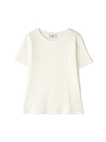 クルーリブカットソー/ホワイト(030)