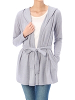 【AZUL ENCANTO】フード付トッパー/T.GRY