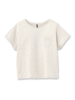 コットンビットワンポイントカットソー/ライトグレー(011)