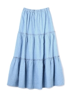 デニムティアードスカート/ブルー(110)