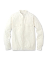 バンドカラーカジュアルシャツ/ホワイト(001)