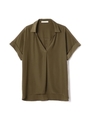ルゼブマットプルオーバーブラウス/カーキ(180)