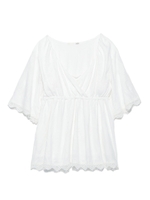 ワッシャージャガードプルオーバー/WHT