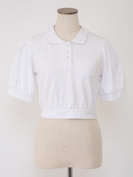 鹿の子ポロ/ホワイト