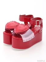 MY LITTLE HEART CANDY HIGH SOLE SANDAL/BLACK