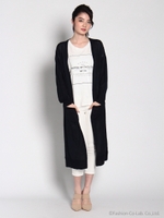 TTヤーンロングカーディガン/オフホワイト