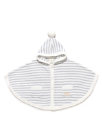 moco moco’アクアドライ’ボーダーbabyポンチョ/BLU