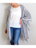 【ANAP】ポンチョ×フリンジTシャツ/O.WHT