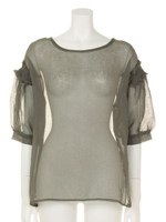 【anap mimpi】スリーブポイントフリルトップス/ホワイト(001)