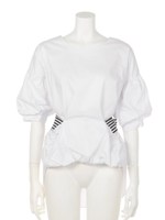 【chille anap】ストライプリボンコットンチュニック/WH