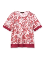 トロピカルフラワープルオーバー/ワインレッド(163)