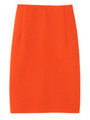 リップル無地タイトスカート/ORANGE