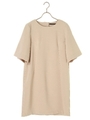 切替デザインワンピース/ベージュ