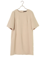 切替デザインワンピース/ベージュ