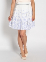 パイピングパネル花柄SK 2/ブルー