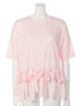 フリンジリボンTシャツ/ピンク