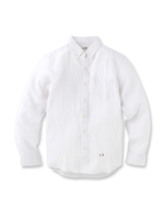 リネンボタンダウンシャツ/ホワイト(001)