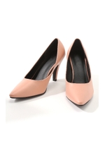 【AZUL by moussy】H9cmポインテッドトゥスムースパンプス/L/ORG