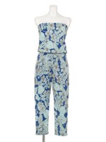 【LATINA】ボタニカル柄ベアオールインワン/ORG