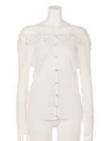 オフショルレースCD/ピンク