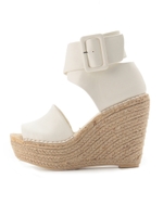 ジュートウェッジサンダル/BLK