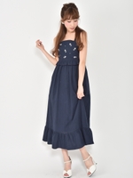 ビジューマキシワンピース/ネイビー