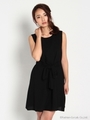 リボンワンピ/ブラック
