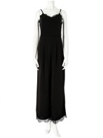 レースワイドオールインワン/ブラック