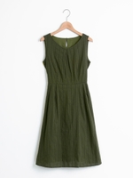 刺繍ノースリマキシワンピース/オフ