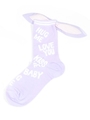 Bunny chat socks/ラベンダー×オフ