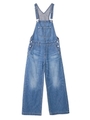 DENIM WIDE LEG SALOPETTE/インディゴ