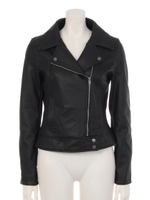 【Aunt Marie's】ライダース合皮ジャケット/BLK